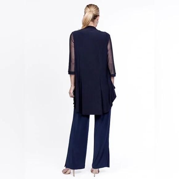 JM Richard’s Cardigan Jacket – Sheer 3/4 Sleeves – Size 12 - Picture 2 of 6